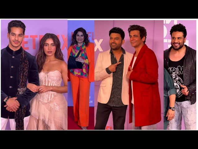 Kapil Sharma, Archana, Krushna Abhishek, Ishaan Khatter, Bhumi, Chitrangada Singh At Netflix Event !