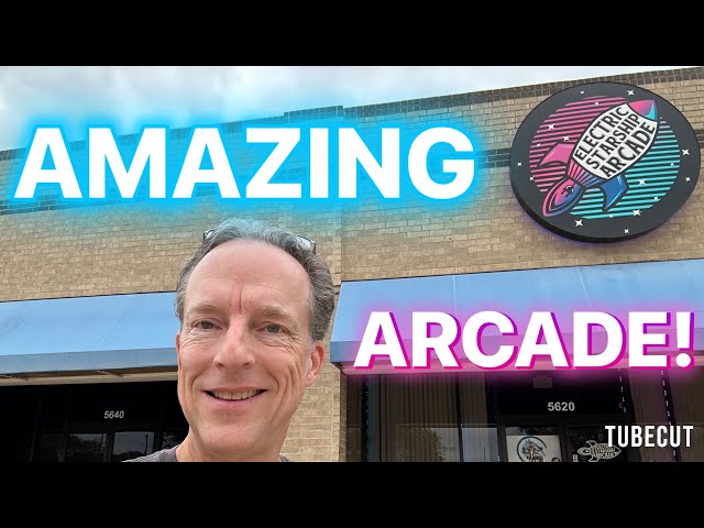 AMAZING Retro Gaming Arcade - Electric Starship Walkthrough Tour