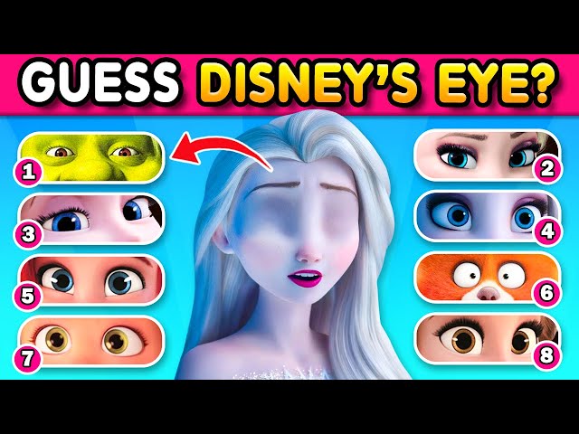 🔥 Guess Cartoon Characters by Their Eyes? Moana 2, Disney Quiz 2025, Disney Character