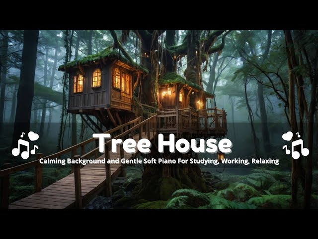 Fantasy Tree House - Relaxing Study Slow Piano For Healing, Studying, Working, Chill, Learning, Calm