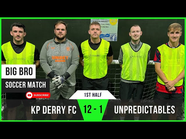 KP Derry 12 - 1 Unpredictables (1st Half) | Craigy's Dominance | Big Bro Soccer Match