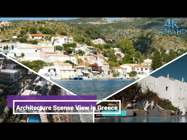 ✅Architecture Scenic View In Greece With Romantic Music Video Greece Relaxation Music Video✅