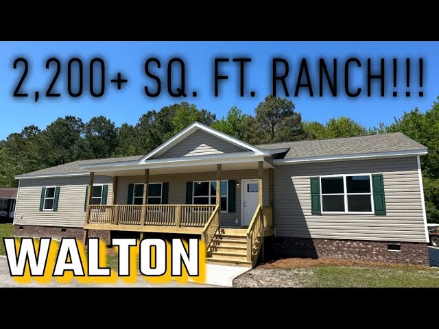 ENORMOUS Modular Ranch Home!  The Walton.  2280 Sq. Ft. 4 Bed, 2 Bath.  Modular Construction.