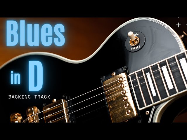 Blues Backing Track in D