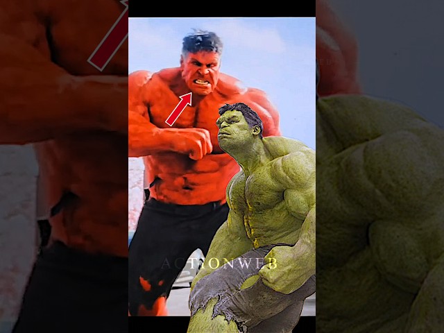 Red Hulk 😎 Angry Thunderclap Every Time Pro hulk hidden things #shorts #actionweb