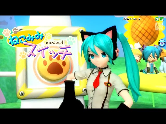 [1080P 60fps] Hatsune Miku: Project DIVA Arcade (PV) - Nekomimi Switch (English Romaji)