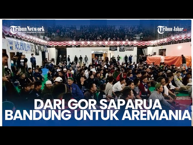 DARI Bandung Untuk Malang: LANTUNAN Doa Bobotoh Persib Bandung Aremania Korban Tragedi Kanjuruhan