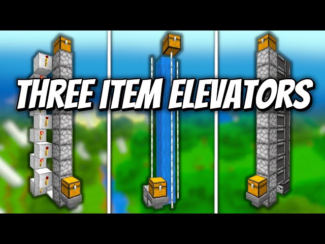 3 Item Elevators - Minecraft Tutorial 1.21+