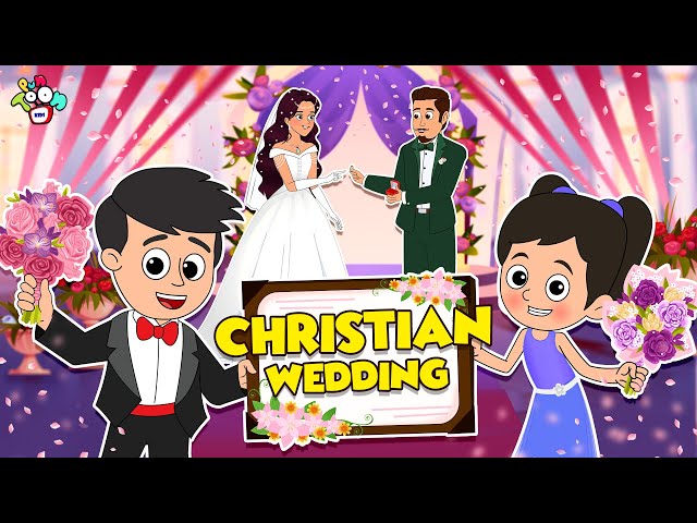 गट्टू चिंकी और Christian Wedding | Moral Story | Cartoon Video  | PunToon Kids Hindi