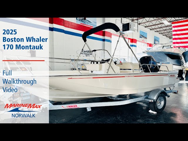 Available Now! 2025  Boston Whaler 170 Montauk | At MarineMax Norwalk!