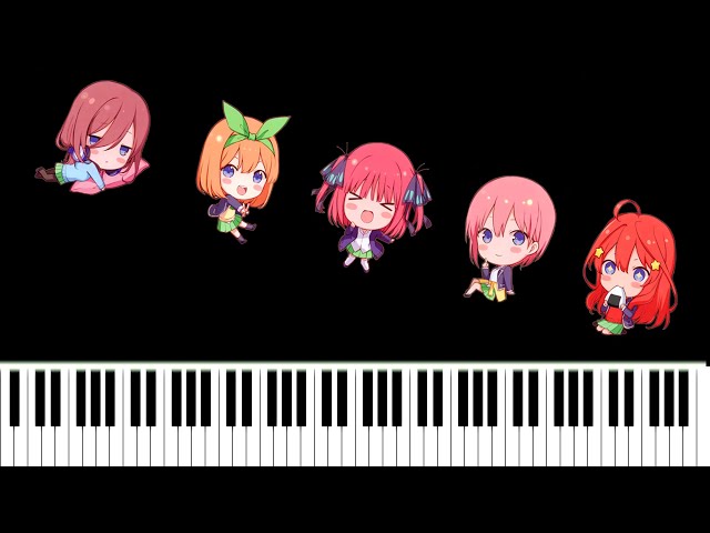 Gotoubun no Hanayome OST - The Quintessential Quintuplets (Main Theme) [piano arrangement + MIDI]