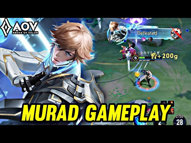 AOV : MURAD GAMEPLAY | IN JUNGLE - ARENA OF VALOR LIÊNQUÂNMOBILE ROV