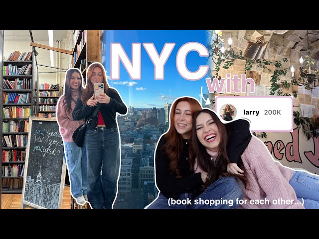 book shopping (for each other) in nyc 🗽📖⭐️ with  @LarryReads (VLOG!!)