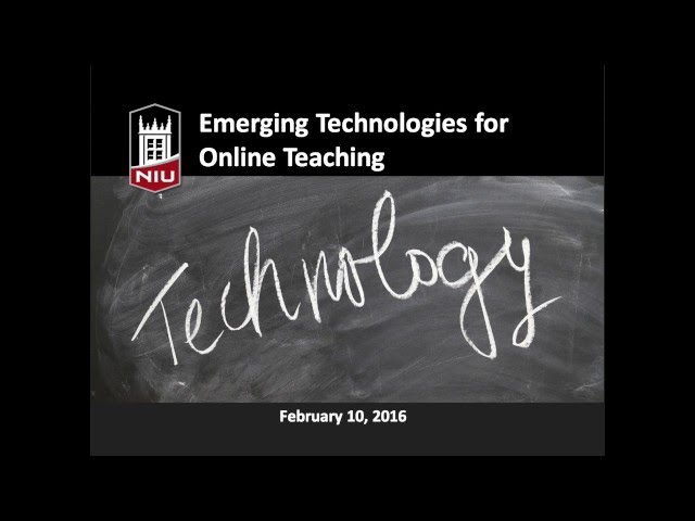 Emerging Technologies for Online Learning