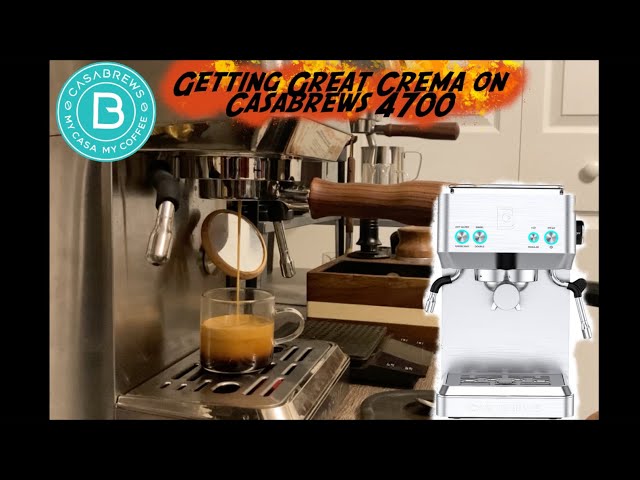 Getting Great Crema on Casabrews 4700 Espresso Machine Tips - bottomless portafilter, WDT