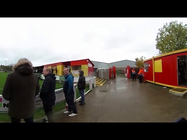 360 Video showing fans at FA Cup fourth qualifying round clash between Banbury United and Bury Town