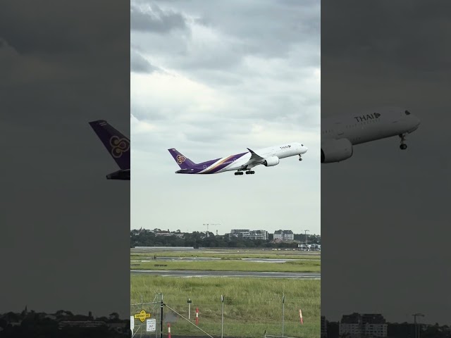 Thai Airways A350 Takeoff Sydney