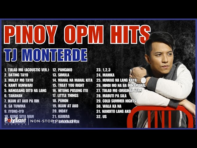 Pinoy OPM Hits: TJ Monterde | Non-Stop Playlist