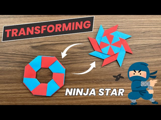 How to make a transforming ninja star easy | Ck Art Origami