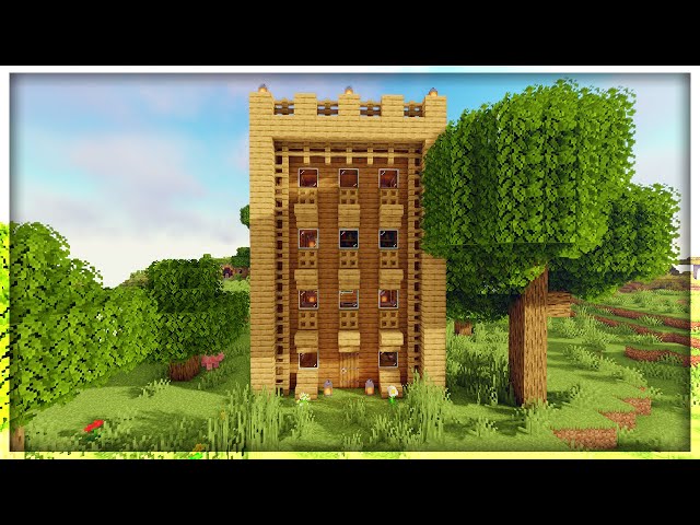 Minecraft Tutorial | How to build a Survival Tower House