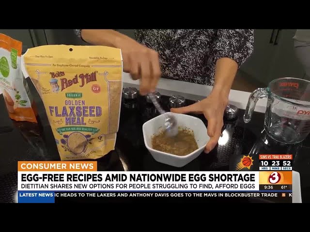 Egg-free recipes for healthy cooking amid nationwide egg shortage