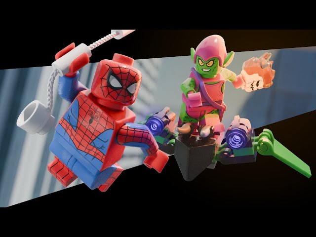 LEGO Spider-Man Vs Green Goblin | Blender 3D Animation | 4K