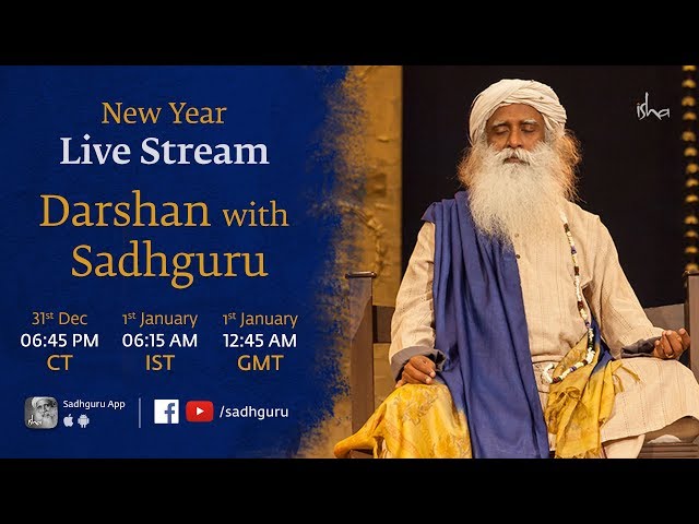 New Year Live Stream | Darshan with Sadhguru