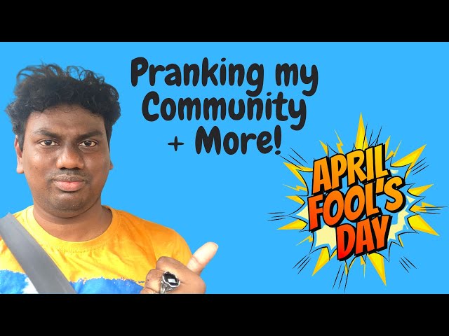 Pranking my Community - April Fool's Day Special | John Giftah