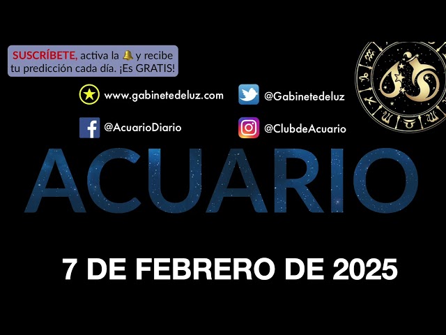 Horóscopo Diario - Acuario - 7 de Febrero de 2025.