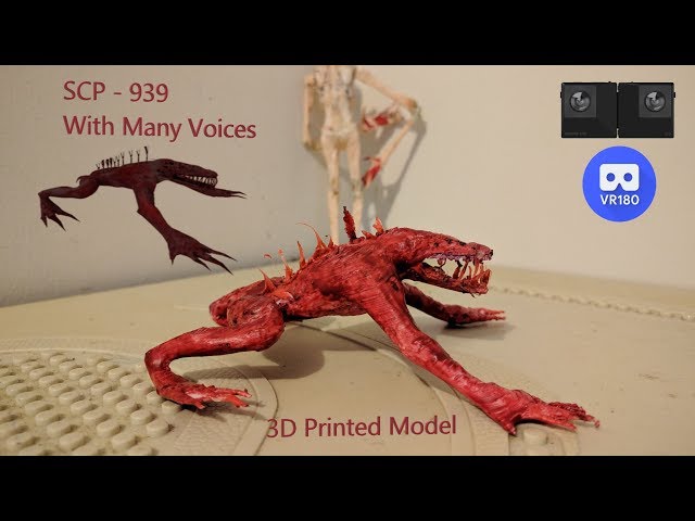 SCP-939 3D Printed in VR with Reading