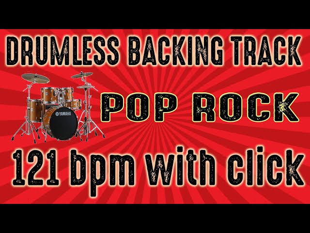 Drumless track with click - Pop Rock style - 121 Bpm