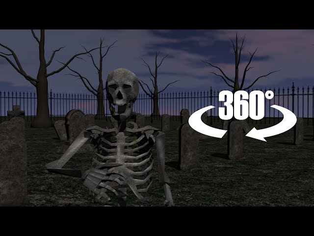 Spooky Skeletons Dancing Around You In 360/VR For 10 Minutes