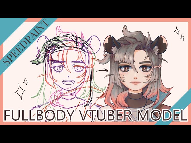 [Speedpaint] Drawing my vtuber model - full process