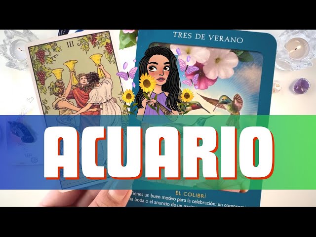 ACUARIO ♒️ BENDICIONES DE ÚLTIMO MOMENTO!! TUS PLANES CAMBIARÁN DE LA NADA!! MOMENTO DE CELEBRACIÓN!