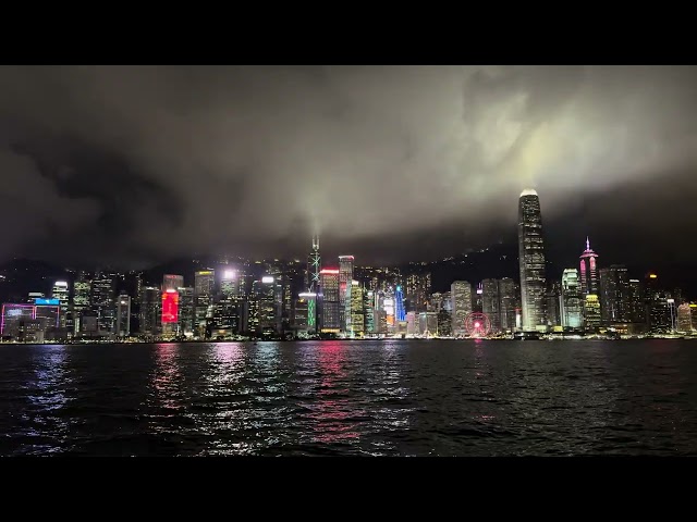 The Night View Of Victoria Bay, Hong Kong, February 21, 2024 at 19:11