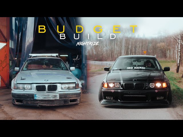 BMW E36 Rebuild in 10 Minutes | 2 days project | NIGHTRIDE 4K