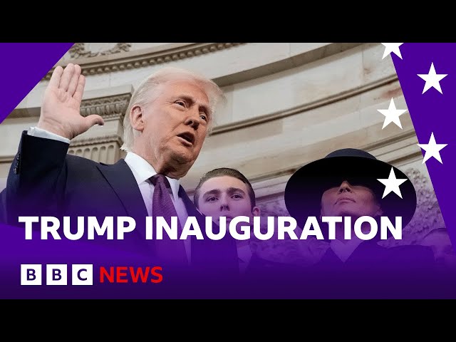 President Trump tells America he was “saved by God” to bring “golden age” of prosperity | BBC News