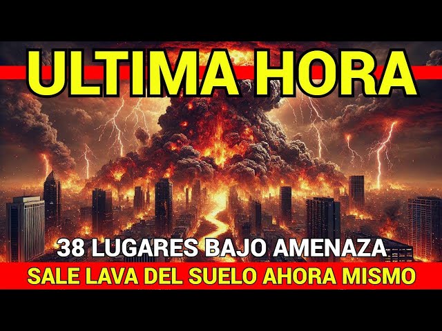 🔴ULTIMA HORA🔴38 LUGARES BAJO AMENAZA🔴SALE LAVA DEL SUELO AHORA MISMO🔴IMAGENES IMPACTANTES🔴EN VIVO🔴