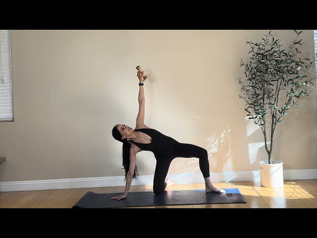 30 min full body pilates with weights