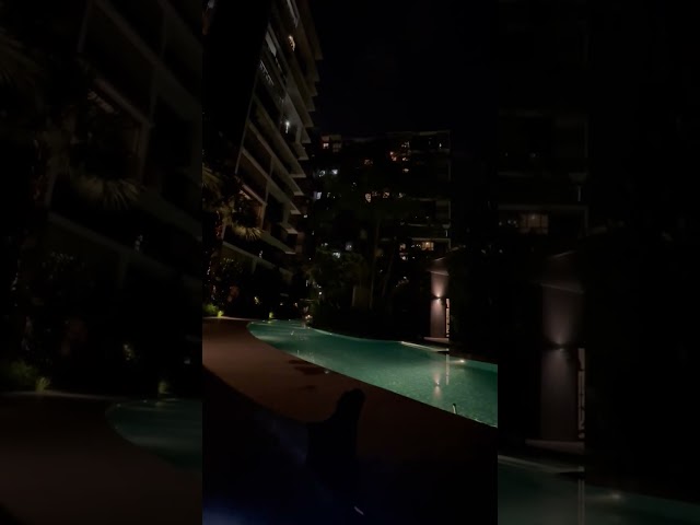 Night time by the pool with a Circuit Tracks