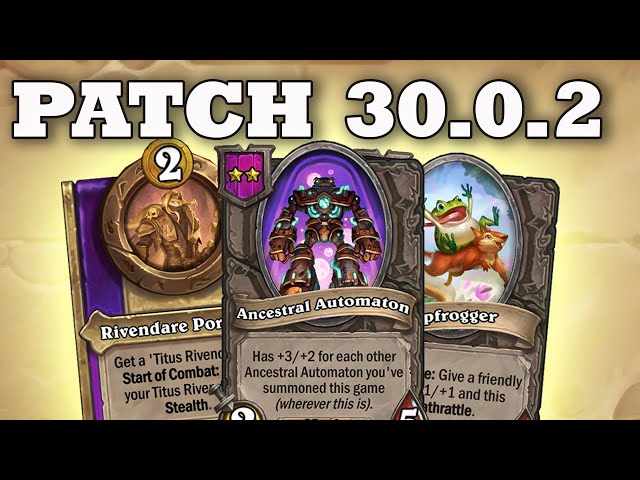 Patch  30.2 Trinket Time! Hearthstone Battlegrounds