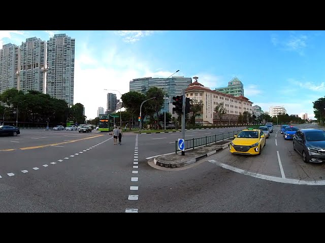 [4K HDR] 360 Video - Kallang Avenue in time shift mode