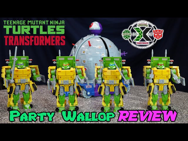 Party Wallop TMNT x Transformers 40th Anniversary Crossover Figure Review