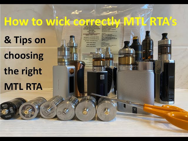 Wicking Tutorial | Avoid leaks, burnt flavour & flooding | Tips on how to choose your first MTL RTA.