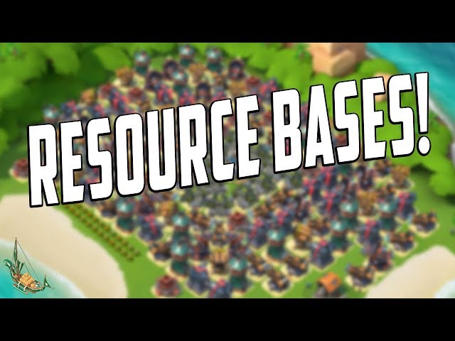 Boom Beach Resource Bases and the Resource Boat