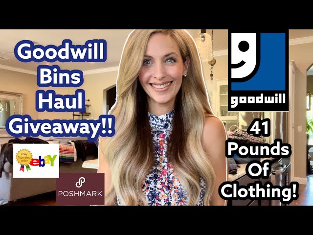 Thrift with Me at the Goodwill Outlet Bins - Haul to Giveaway to Resell on Ebay Poshmark Mercari