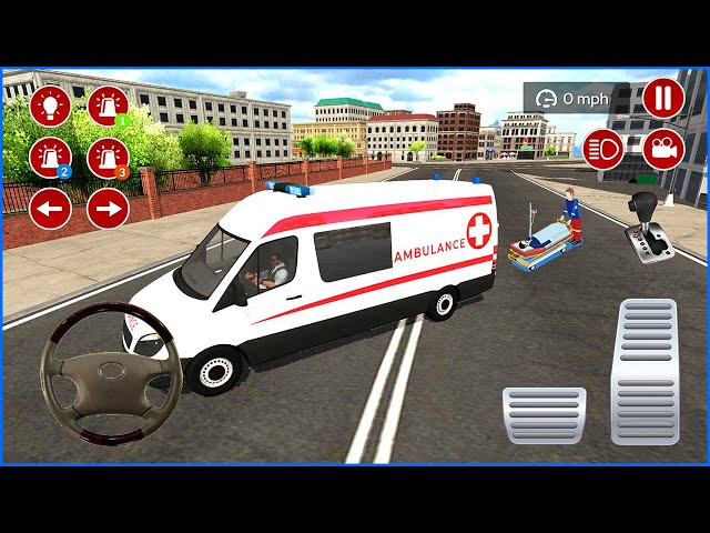 Direksiyonlu Ambulans oyunu 3D #64 American Ambulance Simulator - Ambulans oyunları Android Gameplay