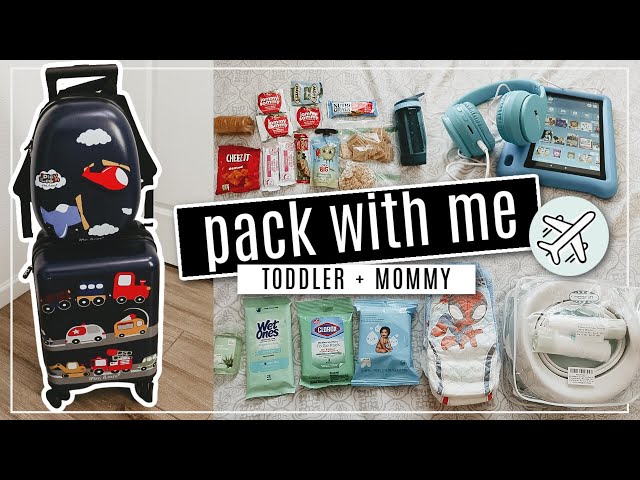 What to pack in toddler's carry on bag | Traveling with a toddler (PACKING FOR MOM + TODDLER)