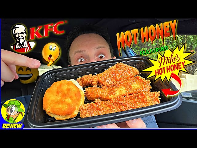 KFC® Mike's Hot Honey® Chicken Tenders Review 👴🔥🍯🐔 First Look! 🤩 Peep THIS Out! 🕵️‍♂️