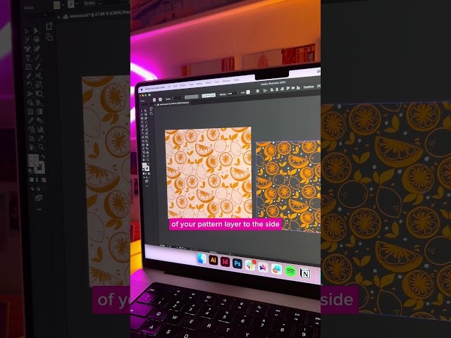 How To Scale Patterns in Adobe Illustrator Tutorial | #graphictips #adobe #graphicdesign